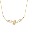 Thumbnail Image 1 of 1/5 CT. T.W. Diamond Twist Necklace in 10K Gold