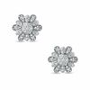 Thumbnail Image 1 of 1/3 CT. T.W. Diamond Daisy Stud Earrings in 10K White Gold