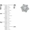 Thumbnail Image 2 of 1/3 CT. T.W. Diamond Daisy Stud Earrings in 10K White Gold