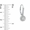 Thumbnail Image 2 of 1/2 CT. T.W. Diamond Composite Drop Earrings in 10K White Gold