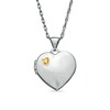 Thumbnail Image 1 of Diamond Accent Heart Locket in Two-Tone Sterling Silver