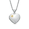 Thumbnail Image 0 of Diamond Accent Heart Locket in Two-Tone Sterling Silver