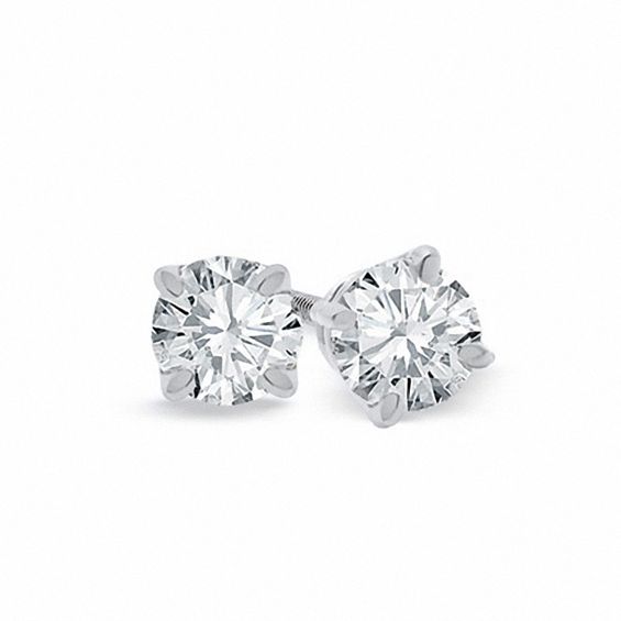 2 CT. T.W. Certified Diamond Solitaire Stud Earrings in Platinum (I/SI2 ...