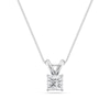 Thumbnail Image 0 of 1/2 CT. Certified Princess-Cut Diamond Solitaire Pendant in Platinum (I/VS2)