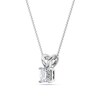 Thumbnail Image 2 of 1/2 CT. Certified Princess-Cut Diamond Solitaire Pendant in Platinum (I/VS2)