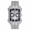 Thumbnail Image 0 of Men's Bulova Crystal Accent Watch with Rectangular Black Dial (Model: 96C108)