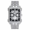 Thumbnail Image 1 of Men's Bulova Crystal Accent Watch with Rectangular Black Dial (Model: 96C108)