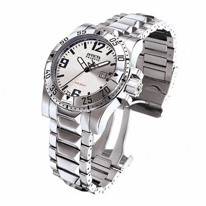 Men's Invicta Reserve Excursion Watch with Silver-Tone Dial (Model: 5674)