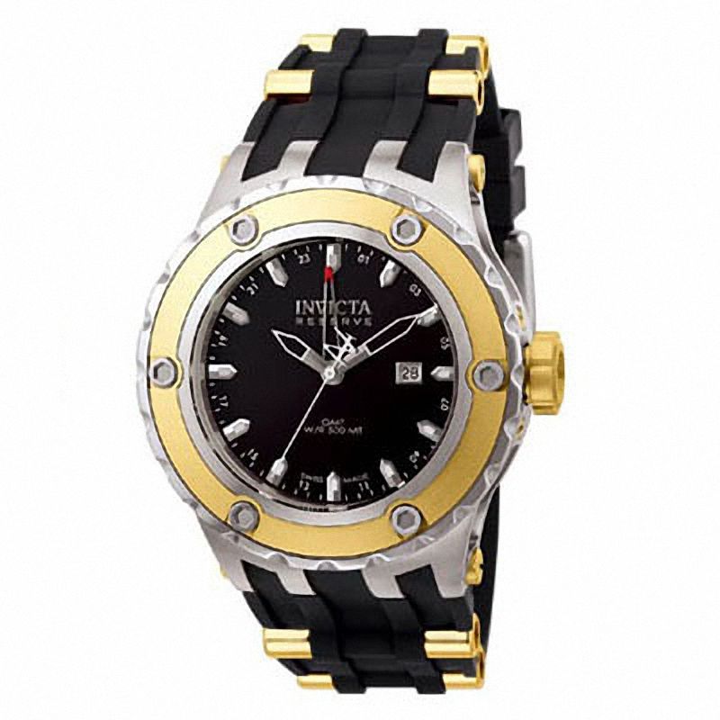 Main Image 1 of Men's Invicta Subaqua Two-Tone Strap Watch with Black Dial (Model: 6178)