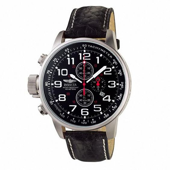 Men's Invicta I-Force Chronograph Strap Watch with Black Dial (Model