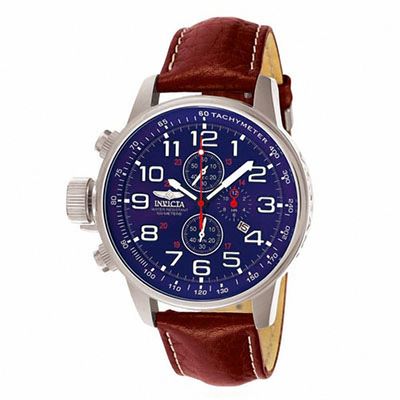 Men's Invicta I-Force Chronograph Strap Watch with Blue Dial