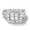 Thumbnail Image 1 of 3 CT. T.W. Quad Princess-Cut Diamond Engagement Ring in 14K White Gold