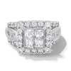 Thumbnail Image 0 of 3 CT. T.W. Quad Princess-Cut Diamond Engagement Ring in 14K White Gold