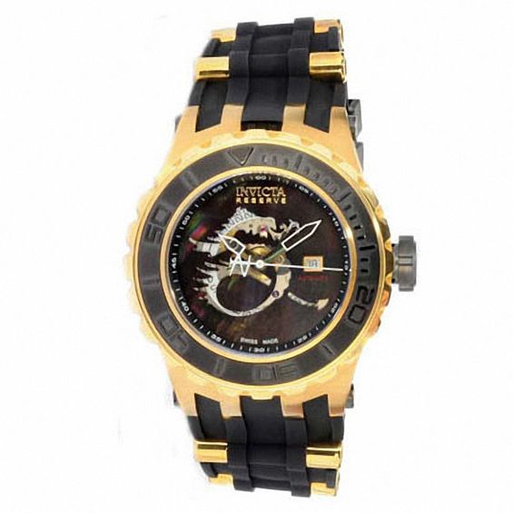 Zales Men's Invicta Subaqua Strap Watch with Black Mother-of-Pearl (Model: 0512) | Connecticut Post Mall