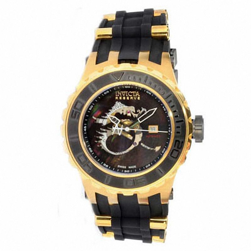 Main Image 1 of Men's Invicta Subaqua Strap Watch with Black Mother-of-Pearl Dial (Model: 0512)