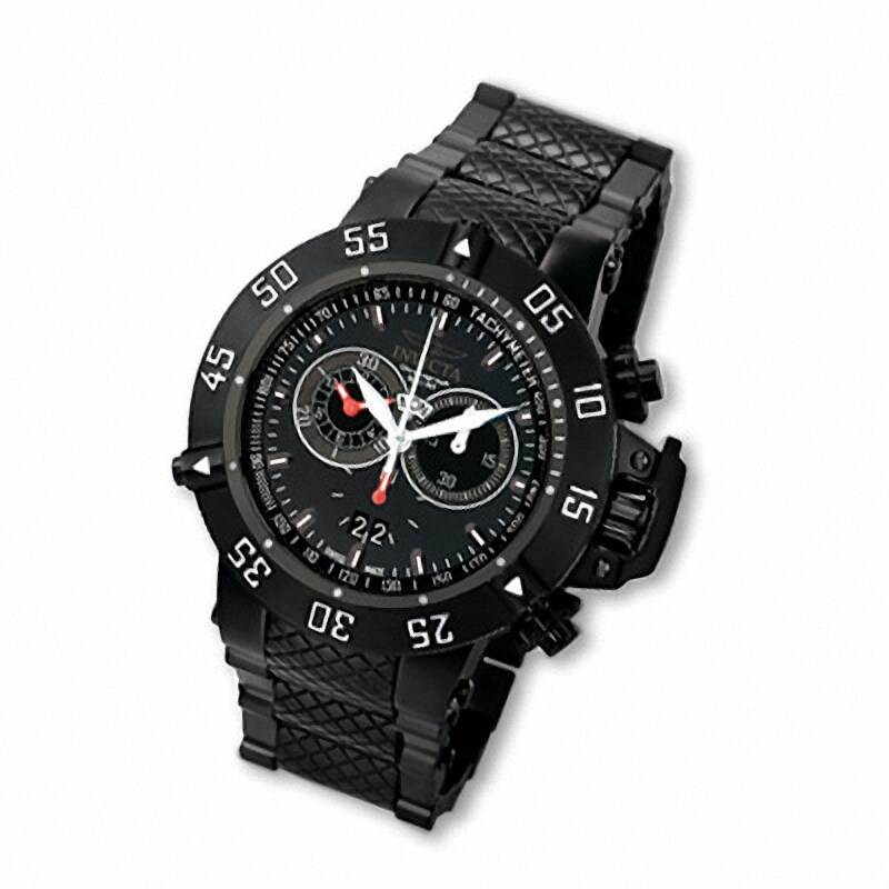 Main Image 1 of Men's Invicta Subaqua Chronograph Black IP Watch with Black Dial (Model:4695)