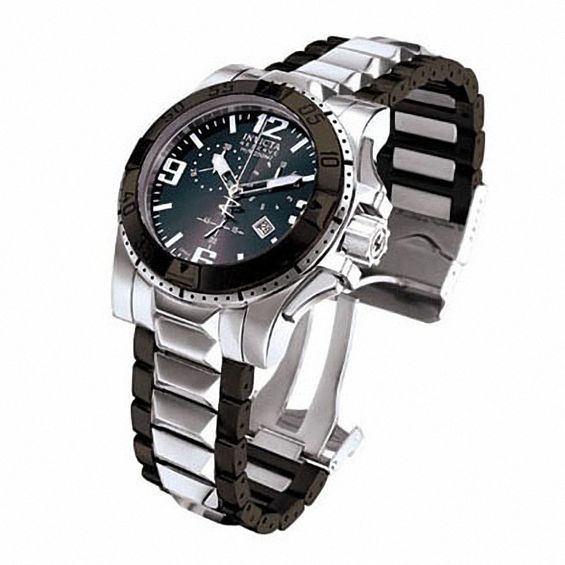 Zales Men's Invicta Excursion Chronograph Two-Tone Watch with Dial (Model: 5677) | Connecticut Post Mall