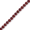 Thumbnail Image 0 of 5.0mm Garnet Tennis Bracelet in Sterling Silver