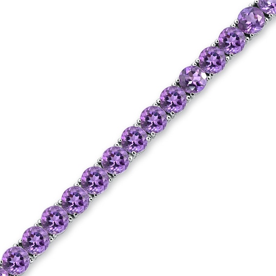 5.0mm Amethyst Tennis Bracelet in Sterling Silver