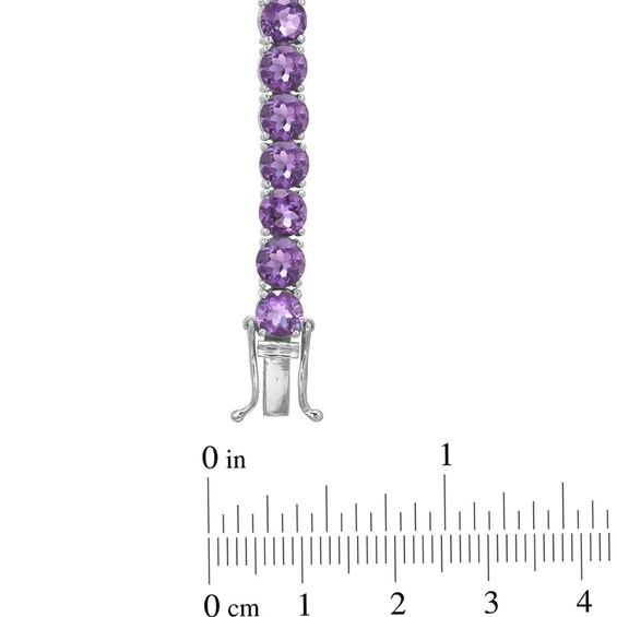 5.0mm Amethyst Tennis Bracelet in Sterling Silver