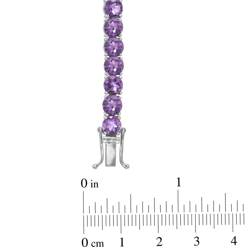 5.0mm Amethyst Tennis Bracelet in Sterling Silver