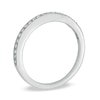 Thumbnail Image 1 of Ladies' 1/10 CT. T.W. Diamond Milgrain Wedding Band in 14K White Gold