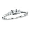 Thumbnail Image 1 of 1/8 CT. T.W. Princess-Cut Diamond Promise Ring in 10K White Gold