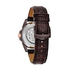 Thumbnail Image 2 of Men's Bulova Classic Automatic Two-Tone Strap Watch with Brown Skeleton Dial (Model: 98A165)
