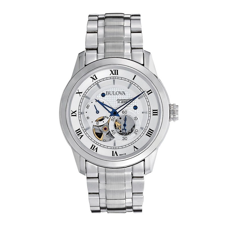 Men's Bulova BVA Series Automatic Watch with Silver-Tone Dial (Model: 96A118)