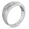 Thumbnail Image 1 of Men's 1/4 CT. T.W. Diamond Seven Stone Wedding Band in 10K White Gold