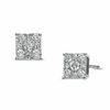Thumbnail Image 0 of 1/2 CT. T.W. Composite Princess-Cut Diamond Earrings in 14K White Gold