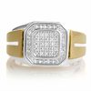Thumbnail Image 1 of 1/6 CT. T.W. Diamond Ring in Sterling Silver and 14K Gold Plate