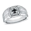 Thumbnail Image 0 of Men's 1/5 CT. T.W. Black Diamond Ring in Sterling Silver