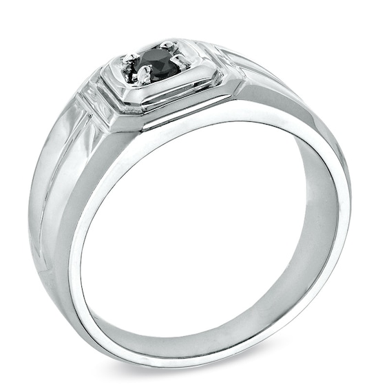 1/5 CT. T.w. Black Diamond Ring in Sterling Silver