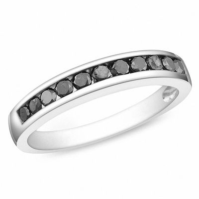 black and white diamond anniversary band