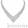 Thumbnail Image 2 of Sterling Silver Beaded Bib Necklace - 17"