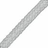 Thumbnail Image 1 of Beaded Weave Bracelet in Sterling Silver - 7.5"
