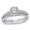 Thumbnail Image 1 of 1/2 CT. T.W. Diamond Frame Bridal Set in 14K White Gold