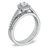 Thumbnail Image 1 of 1/2 CT. T.W. Diamond Frame Bridal Set in 14K White Gold