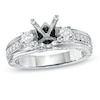 Thumbnail Image 1 of 3/4 CT. T.W. Diamond Three Stone Semi-Mount in 14K White Gold