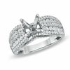 Thumbnail Image 1 of 1 CT. T.W. Diamond Semi-Mount in 14K White Gold