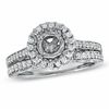 Thumbnail Image 0 of 3/4 CT. T.W. Diamond Frame Semi-Mount Bridal Set in 14K White Gold