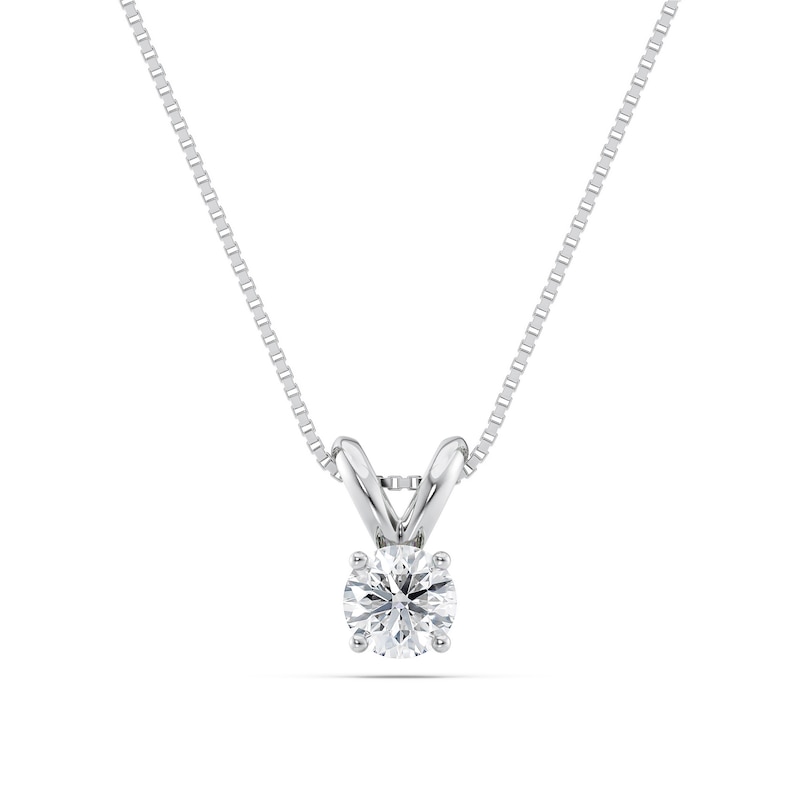 1/3 CT. Certified Diamond Solitaire Pendant in Platinum (I/VS2)