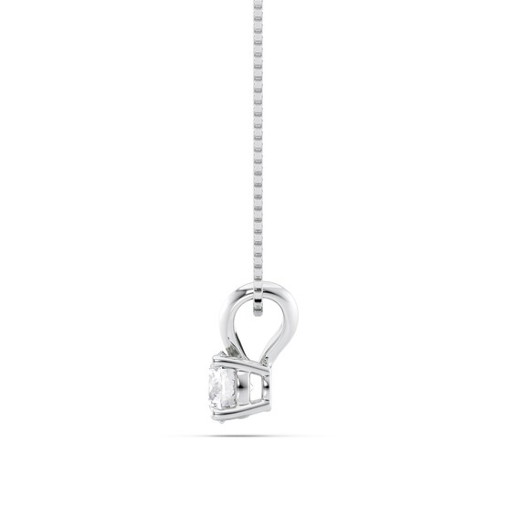 1/3 CT. Certified Diamond Solitaire Pendant in Platinum (I/Vs2)