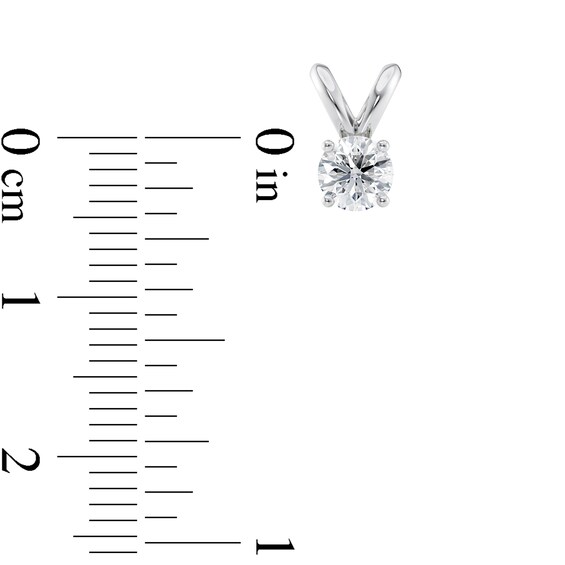 1/3 CT. Certified Diamond Solitaire Pendant in Platinum (I/Vs2)