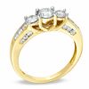 Thumbnail Image 2 of 1 CT. T.W. Diamond Three Stone Ring in 10K Gold - Size 7