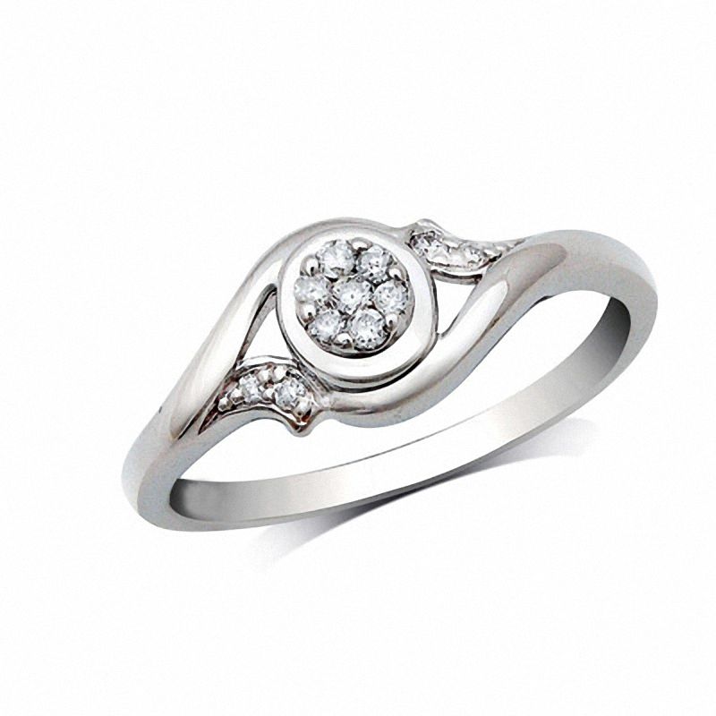 Main Image 1 of Cherished Promise Collection™ Diamond Accent Promise Ring in Sterling Silver
