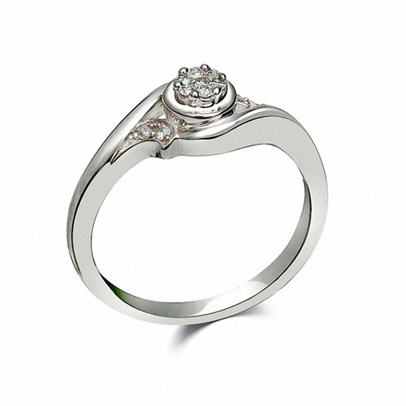 Main Image 2 of Cherished Promise Collection™ Diamond Accent Promise Ring in Sterling Silver
