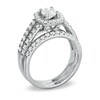 Thumbnail Image 1 of 1-1/2 CT. T.W. Diamond Split Shank Bridal Set in 14K White Gold