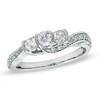 Thumbnail Image 1 of 1/2 CT. T.W. Diamond Three Stone Engagement Ring in 14K White Gold
